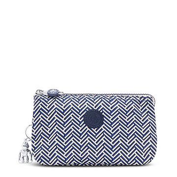 Kipling Creativity Large Printed Pouch Vesker Blå Hvite | NO 1122ZU